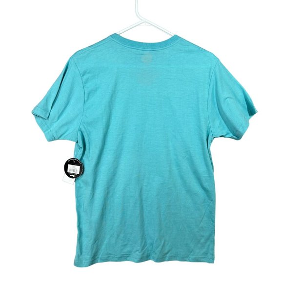 NWT Maui and Sons Logo Heather Pool Blue Tee Shirt Men's M - Picture 4 of 9